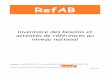 RefAB Volet 1-Livrable V7itab.asso.fr/downloads/refab/refab-livrablevolet1.pdf · 2018-02-26 · ISARA-Lyon. Objectif Il s’agit de recenser les besoins ou attentes de références