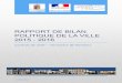 RAPPORT DE BILAN POLITIQUE DE LA VILLE 2015 …ville-pamiers.fr/.../bilan_pamiers_pdv_2015-2016.pdfRAPPORT DE BILAN POLITIQUE DE LA VILLE 2015 - 2016 Contrat de Ville – Territoire
