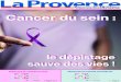 Ce supplément a été réalisé par la Provence Pubicité ... · des cancers du sein dia-gnostiqués par le dépistage organisé sont de «˛ petits cancers˛». Ils sont traités