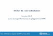 Module 10 : Suivi et Evaluation - WHOCours de formation sur la gestion des MTN au Meeting NTD STAG, 29niveau district-30 April 2013, Geneva, Switzerland 2 Objectifs d’appentissage