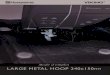LARGE METAL HOOP 240x150 mm - Husqvarna VIKING · 2016-09-12 · LARGE METAL HOOP 240x150mm – Mode d'emploi Votre Large Metal Hoop 240 x 150 mm est livré avec un gabarit et quatre