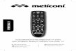 N0000085 V6 Istruzioni Personal 3meliconi.s3.amazonaws.com/it/products/manuals/N0000085... · 2015-09-25 · 3 Nous vous remercions d’avoir choisi une télécommande Meliconi. Nous