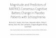Magnitude and Predictors of MATRICS Consensus Cognitive ......Magnitude and Predictors of MATRICS Consensus Cognitive Battery Change in Placebo Patients with Schizophrenia Richard