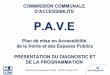 COMMISSION COMMUNALE D’ACCESSIBILITE P.A.V€¦ · • Octobre 2017: Validation par le Maire des membres du comité de pilotage pour proposition d’un plan d’actions ; Remise