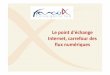 Le point d'échange Internet, carrefour des flux numériques · 2019-08-29 · Solutions proposées Exemple : NEO TELECOMS Revendeur de l’offre France-IX Plusieurs ports 10 Gbit/s