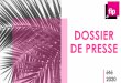 DOSSIER DE PRESSE · 2020-06-22 · & Anthony Joseph. 8. JAZZ A SETE 21 JUILLET A 20H Fip invite Jazz à Sète avec des artistes initialement programmés pour l’édition2020. Avec