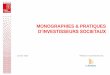MONOGRAPHIES & PRATIQUES · 2019-02-18 · de la notation pendant la durée de l’investissementsur la base des 5 critères de sélection précités : Définition d’indicateurs