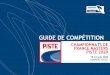 CHAMPIONNATS DE FRANCE MASTERS PISTE 2020 · En fonction des distances et du nombre d’engagés, les arbitres pourront mettre en opposition 2 coureurs sur la piste. CATEGORIES POURSUITE