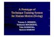 A Prototype of Technique Training System for …...A Prototype of Technique Training System for Human Motion (Swing) Tetsuya S. SHIMIZU, Yoshiyuki MOCHIZUKI, Taku Taku KOHMURA, KOHMURA,