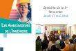 Rencontre Jeudi 17 mai 2018 - syntec-ingenierie.fr · Les nouveaux outils proposés 1. Un quizz sur l’ingénierie, à proposer dans les établissements ou sur les forums / événements…