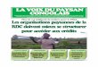 Les organisations paysannes de la RDC doivent mieux se ... · période 2013-2020. Il s’agit de : (suite en page 4) (suite de la page 2) Toute sorte de produits agricoles ont été