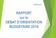 RAPPORT sur le - Val d' Oingt · 2018-08-14 · En France : Une croissance encourageante : Au 3ème trimestre 2017, la croissance a maintenu son rythme modéré de + 0,5%, s’inscrivant