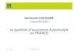 Le système d’assurance Automobile en FRANCEResponsabilité Civile : 100 % Le système d’assurance Automobile en France Les contrats d’assurance Vol et Incendie : 84 % Bris de