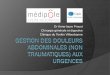 Dr Anne-laure Proust Chirurgie générale et digestive ...resuval.free.fr/FMC/FMC-18.02.28/urgences-abdo.pdf · GESTION DES DOULEURS ABDOMINALES AUX URGENCES Author: demo Created