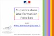 Sinscrire dans une formation Post Bac - Education.gouv.frcache.media.education.gouv.fr/file/4-Apres_le_bac/03/6/... · 2017-01-27 · Un calendrier en 6 grandes étapes - 1ère étape