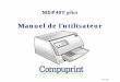 MDP40T plus - Compuprint · 2019-03-14 · Information Compuprint Merci d'avoir choisi l'imprimante MDP40T plus. Votre nouvelle imprimante est un instrument de travail fiable qui