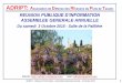 ADRIPT: Association de Défense des RIverains du Puits de ... · ADRIPT –Réunion d’Information - Assemblée Générale Annuelle –3 Octobre 2015 3 Association créée le 23