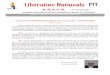 Libération Nationale PTT pdf/Libération Nationale...Libération de Paris. Notre association était représentée par Charles Sancet, secrétaire général, Patrice Ligonière, porte-drapeau