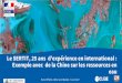 Le SERTIT, 25 ans d’expérience en international Exemple ...cnig.gouv.fr/wp-content/uploads/2017/06/CNIG... · Une dynamique dans un cadre transfrontalier pour développer produits
