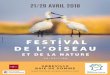 21 29 AVRIL 2018 - Festival de l'Oiseau ... oiseaux et des animaux dans leur environne-ment donne أ 