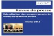 Relocalisation des enregistrements de musiques de film en ... · La relocalisation des enregistrements de musiques de film en France Les enregistrements de musiques de film sont de