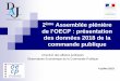 de l’OECP : présentation · 2019-07-05 · 4 1. Approche générale : recensement annuel des marchés publics –répartition « FTS » (2) Une présentation des données par nature