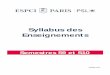 Syllabus des Enseignements - ESPCI Paris · 1. Rapport technique (IND-RAPTECH) -ingénieur doit fournir à l'école et à l'entreprise un rapport technique détaillé mettant en valeur