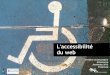 L'accessibilité du web...Le handicap est une limitation fonctionnelle, importante [ou non], ayant un impact sur les activités de la vie quotidienne En 1980, l'OMS (Organisation Mondiale