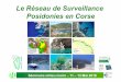 Le Réseau de Surveillance Posidonies en Corse · 2016-09-02 · Pas de conservation de la donnée « brute » Mise en place et développement de TEMPO, un réseau de surveillance
