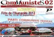 ComMunisteS 02 : Fête de l’Humaaisne.pcf.fr/sites/default/files/com02juillet2012_1.pdfDirecteur de publication : Gérard BRUNEL imprimé par nos soins Trimestriel Juillet - Aout