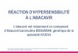 RÉACTION D’HYPERSENSIBILITÉ À L’ABACAVIR · En cas de suspicion de réaction d’hypersensibilité (HSR) à l’Abacavir, le traitement par Abacavir doit être immédiatement