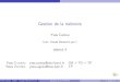 Gestion de la mémoire - GRAALycaniou/Teaching/1617/L3/cm3-memoire_P.pdf · Gestion de la m emoire Yves Caniou Univ. Claude Bernard Lyon 1 s eance 3 Yves Caniou yves.caniou@univ-lyon1.fr