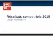 Résultats semestriels 2015 - Altice Francealticefrance.com/sites/default/files/pdf/150730-nxtv...Déclin des formats desktop classiques au profit du mobile et de la vidéo EBITDA