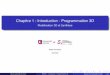 Chapitre 1 : Introduction - Programmation 3D - Modélisation 3D et … · 2020-01-17 · Ogre3D, Open SceneGraph, Unreal Engine,... fabrice.aubert@univ-lille.fr M3DS/ 1 - Introduction