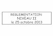 NIVEAU II le 25 octobre 2013 - Freecps57.free.fr/IMG/pdf/Theorie_N2_Reglementation-3.pdf · REGLEMENTATION NIVEAU II le 25 octobre 2013. SOMMAIRE 1.Le code du sport (Arrêté du 06