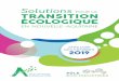 Solutions POUR LA - Aqui CroissanceVerte · 2019-10-01 · Issu de la fusion d’Aquitaine Croissance Verte et du Pôle Eco-Industries, le réseau des « Solutions pour la Transition