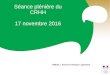 Séance plénière du CRHH 17 novembre 2016 · CA du FNAP du 7 sept 2016 Enveloppe de 1,5M€ pour PACA pour IML Intervention en commune carencée Conditions du décret et L.302-9-1