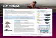 LE YOGA - media.decapro.commedia.decapro.com/document/FP_GYMDOUCE_YOGA.pdf · Le yoga est très particulier dans le sens où la pratique de chaque personne est profondément personnelle