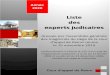 Liste des experts judicaires - Cour de cassation ... 2020/01/06  · Cour d’appel de Reims Liste des experts judicaires dressée par l’assemlée générale des magistrats du siège
