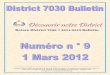 Découvrir notre District€¦ · District 7030 District Newsletter – 1 Mars 2012 3 autocollant de roue pivotante pour une navette - prendre Rotary en espace!) RC St Laurent, Mana