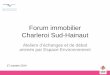 Forum immobilier Charleroi Sud-Hainaut2017.forum-immobilier.be/sites/default/files/pdf... · tourisme d’affaires spécifiquement identifié comme levier de développement économique