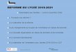 REFORME DU LYCEE 2018-2021 · 2018-11-20 · BACCALAUREAT 2021 REFORME DU LYCEE 2018-2021 Présentation aux familles – Lundi 5 novembre 2018 1. Pourquoi une réforme ? 2 Le calendrier