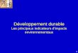 Les principaux indicateurs d’impacts environnementauxrvgarcia.free.fr/1 STI 2D ET/1STI2D ET TD TP/TD... · 2 Impacts environnementaux Classification des principaux types (CML 2000)