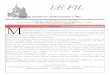 LE FIL n°40.pdf · 2015-12-15 · LE FIL Bulletin de liaison et d’information n°40 LYCÉE ET COLLÈGE PRIVÉS SAINT RIQUIER, ÉCOLES SAINTE THÉRÈSE, CŒUR IMMACULE DE MARIE,