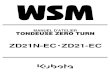 A Lâ€™ATTENTION DU 8 ZD21N-EC ZD21-EC, WSM SPECIFICATIONS SPECIFICATIONS W1028929 Modأ¨le ZD21N-EC ZD21-EC