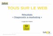 TOUS SUR LE WEB - Isère Tourisme · 2017. 2. 2. · o Stratégie marketing & connaissance clients o Gestion de la relation client o Site Web o Visibilité sur le net o Commercialisation