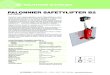 PALONNIER SAFETYLIFTER B2€¦ · Commutation automatique des ventouses quand on utilise une fenêtre ou un bras téléscopique, avec réducteur automatique de la capacité de charge