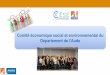 Département de l’Aude...3 Le CESE renouvelé en 2016 Deux sessions plénières annuelles En présence de la vice présidente en charge de la démocratie et la participation4 Des