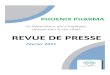 REVUE DE PRESSE - PHOENIX Pharma · 2015. 6. 22. · REVUE DE PRESSE Février 2011. PHOENIX Pharma dans la presse 4 parutions dans la presse professionnelle consacrées à ... Impact