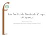 Les Forêts du Bassin du Congo: Un aperçu Eba.pdf · sols sur les flux de carbone (2) • Coupe sélective et succession secondaire ont une biomasse aérienne > 100 t/ha après 20